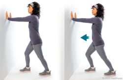 Calf stretch (back knee straight)