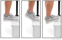 Heel raise on a step